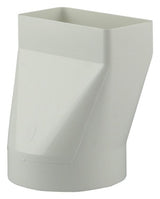 Renson 1006410 - pvc verbindingsstuk rond rechth. 7021 wit ø 100 | 2 stuks - afbeelding 1