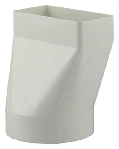 Renson 1006410 - pvc verbindingsstuk rond rechth. 7021 wit ø 100 | 2 stuks