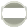 Renson 1006410 - pvc verbindingsstuk rond rechth. 7021 wit ø 100 | 2 stuks