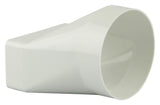 Renson 1006410 - pvc verbindingsstuk rond rechth. 7021 wit ø 100 | 2 stuks - afbeelding 4