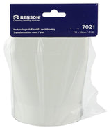 Renson 1006410 - pvc verbindingsstuk rond rechth. 7021 wit ø 100 | 2 stuks - afbeelding 2