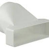 Renson 1006411 - pvc verbindingsstuk rond rechth. 7021 wit ø 125mm | 2 stuks