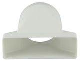 Renson 1006411 - pvc verbindingsstuk rond rechth. 7021 wit ø 125mm | 2 stuks - afbeelding 3
