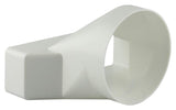 Renson 1006411 - pvc verbindingsstuk rond rechth. 7021 wit ø 125mm | 2 stuks - afbeelding 4