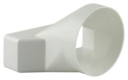 Renson 1006411 - pvc verbindingsstuk rond rechth. 7021 wit ø 125mm | 2 stuks - afbeelding 4