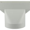 Renson 1006411 - pvc verbindingsstuk rond rechth. 7021 wit ø 125mm | 2 stuks
