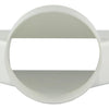Renson 1006411 - pvc verbindingsstuk rond rechth. 7021 wit ø 125mm | 2 stuks