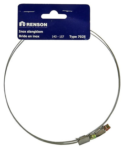 Renson 1006423 - set 2 st.inox slangklemmen 7025 dia 143-157 | 5 stuks