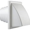 Renson 1006383 - dampkaprooster 1 klep 741 dia pvc ral 9010 ø100-130 | 2 stuks
