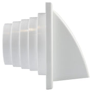 Renson 1006383 - dampkaprooster 1 klep 741 dia pvc ral 9010 ø100-130 | 2 stuks - afbeelding 2