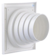 Renson 1006385 - dampkaprooster 4 klep 742 dia pvc ral 9010 ø100-130 | 2 stuks - afbeelding 2