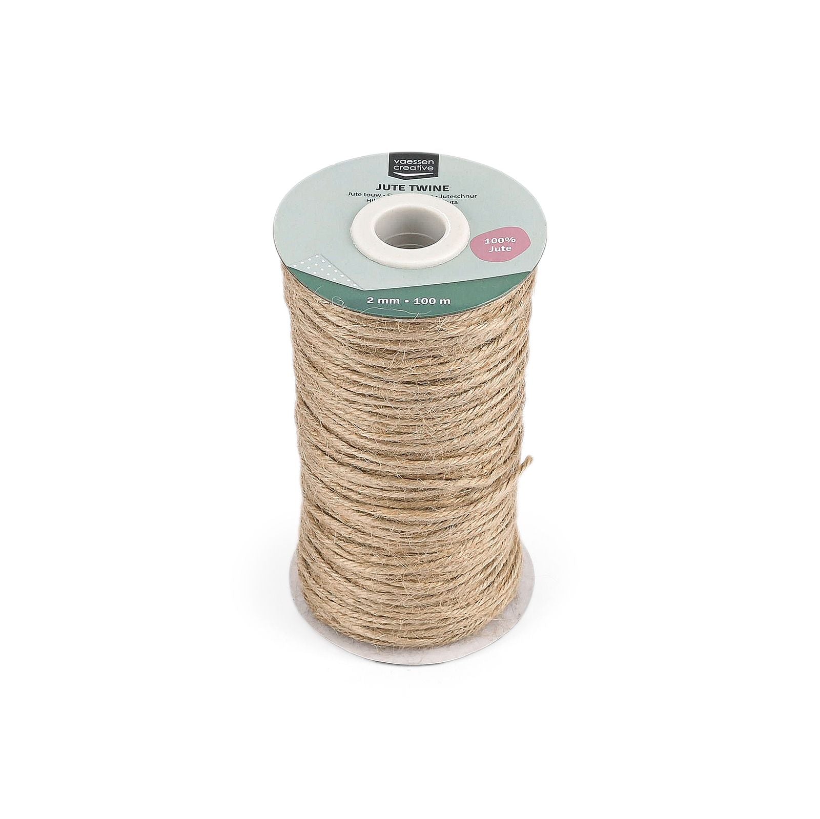 Vaessen creative • jute touw naturel 2mmx100m