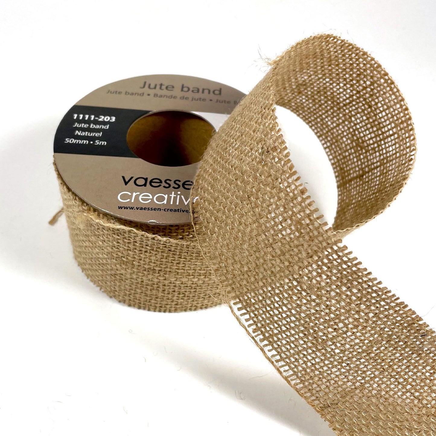 Vaessen creative • jute lint naturel 50mmx5m