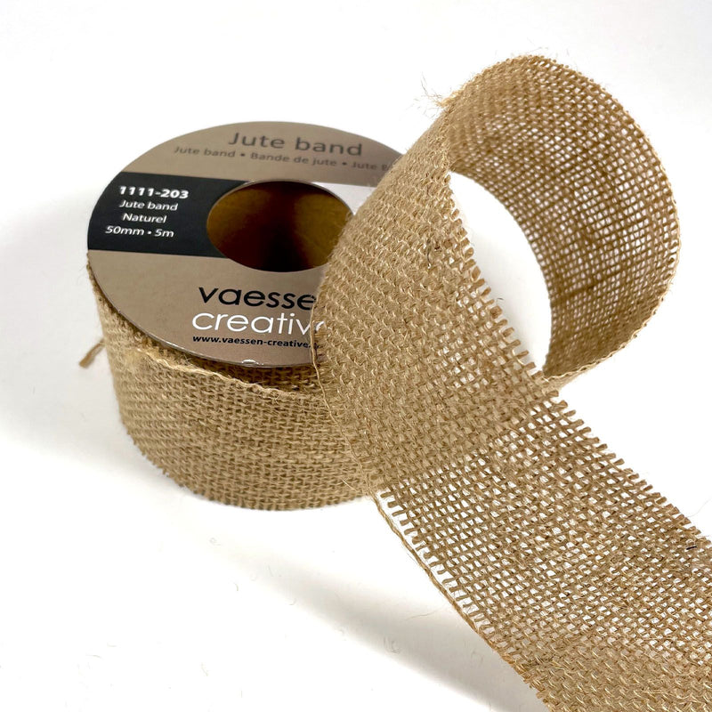 Vaessen creative • jute lint naturel 50mmx5m