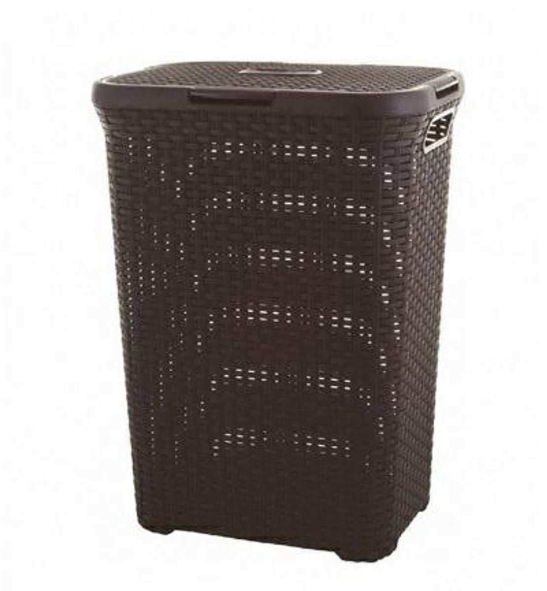 Curver style wasmand met deksel - 60l - bruin