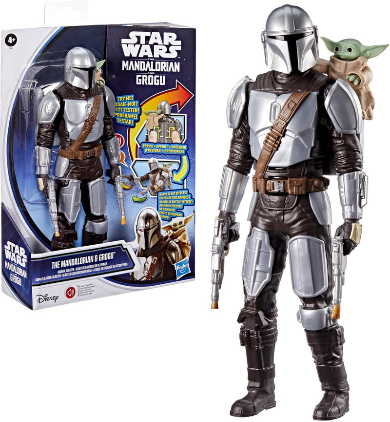 Star wars the mandalorian en grogu bounty blaster - actiefiguur 28cm