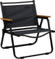 Abbey camp campingstoel opvouwbaar - laag - 54 x 54 x 60 cm - grijs