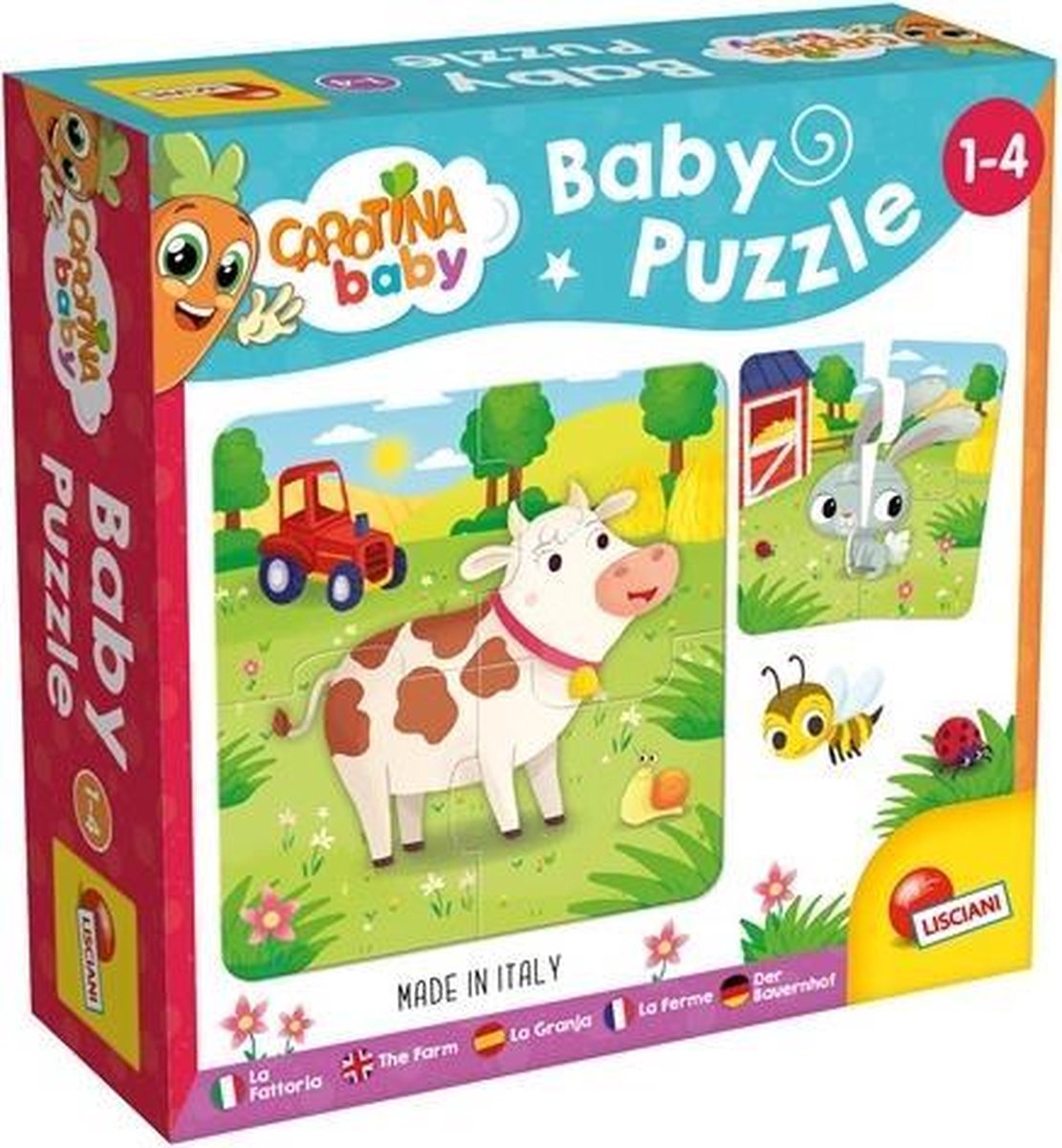 Ericson lisciani 80083 puzzel legpuzzel 4 stuk(s) boerderij