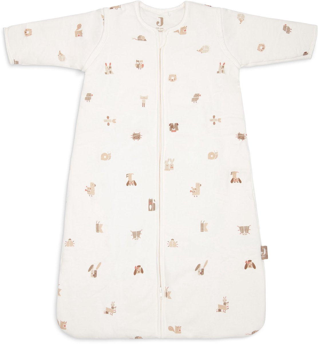 Jollein slaapzak baby met afristbare mouw 110cm - animal friends