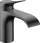 Hansgrohe vivenis ééngreeps wastafelkraan 80 coolstart zonder waste brushed black chrome