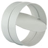 Renson 1006398 - pvc verbindingsstuk + terugslagklep 7007 wit ø 100 | 2 stuks