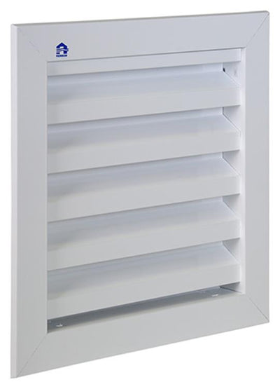 Renson 1006610 - inbouw muurrooster 411 ral 9010 200x200mm | 2 stuks