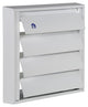 Renson 1013878 - lamellenrooster alu wit 433 173x173mm | 2 stuks