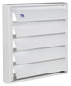 Renson 1013879 - lamellenrooster alu wit 433 210x210mm | 2 stuks