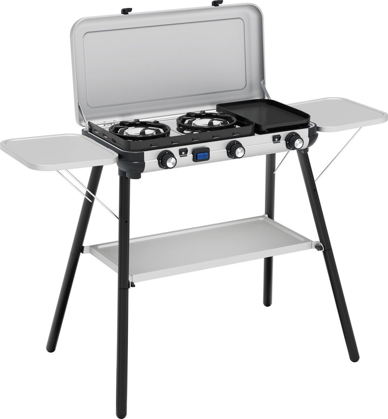 Campingaz camping kitchen 2 multi-cook plus camping kooktoestel – 3 krachtige branders – koken en grillen op één apparaat