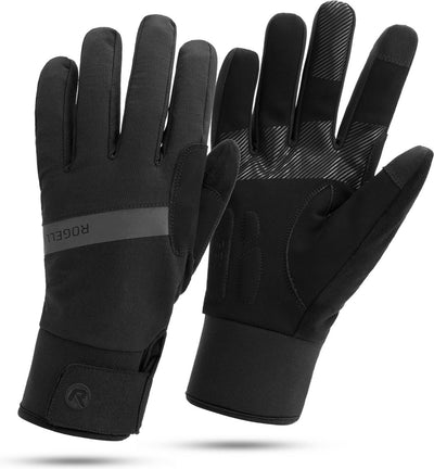 Rogelli nova heren fietshandschoenen - winter - waterproof - zwart