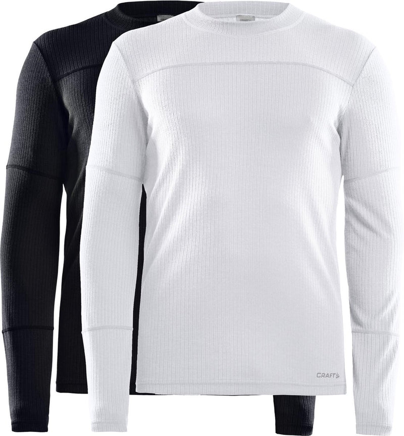 Craft - core 2-pack baselayer - thermoshirt - zwart wit - heren - l