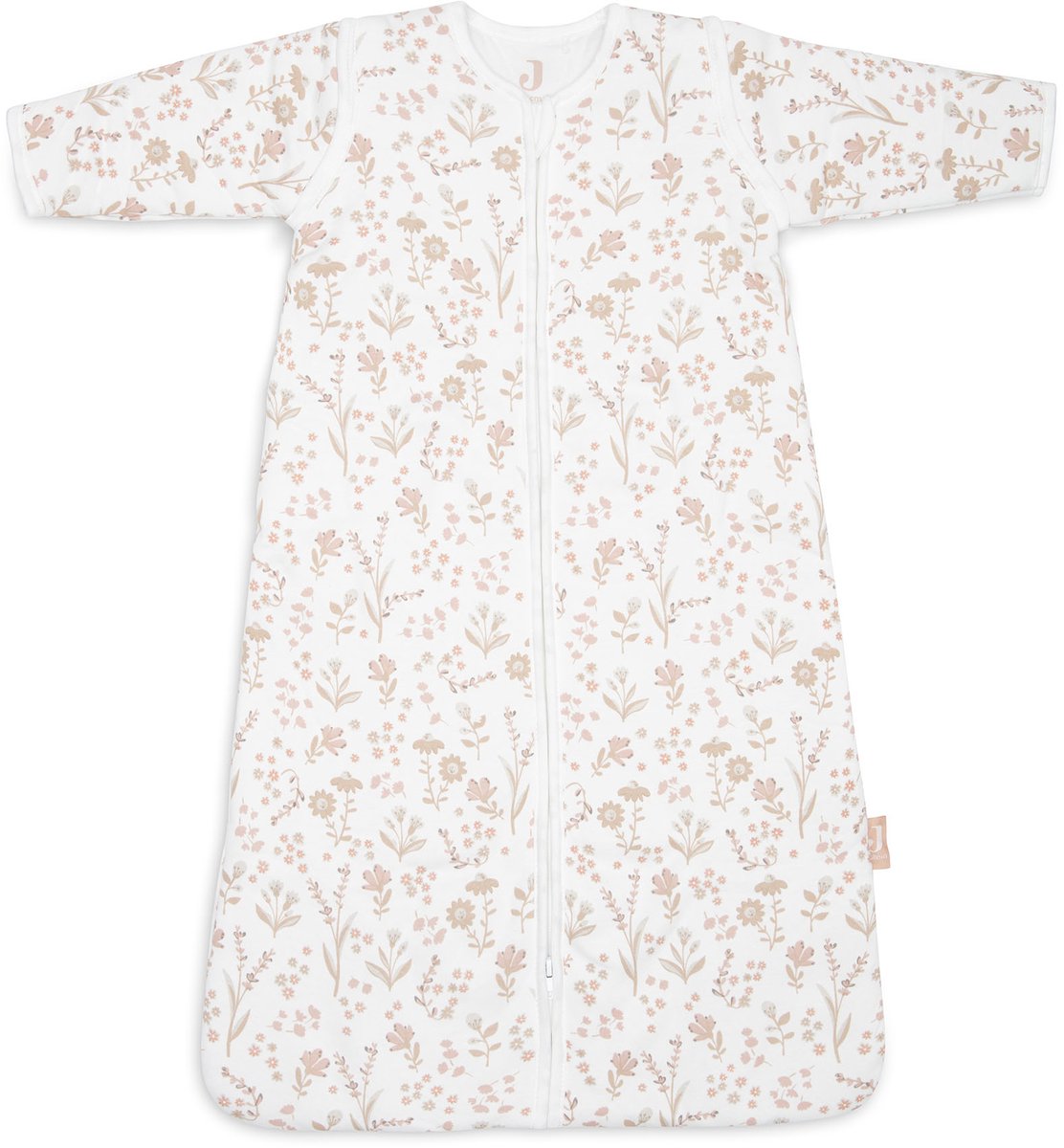 Jollein slaapzak baby met afristbare mouw 110cm - bloomy