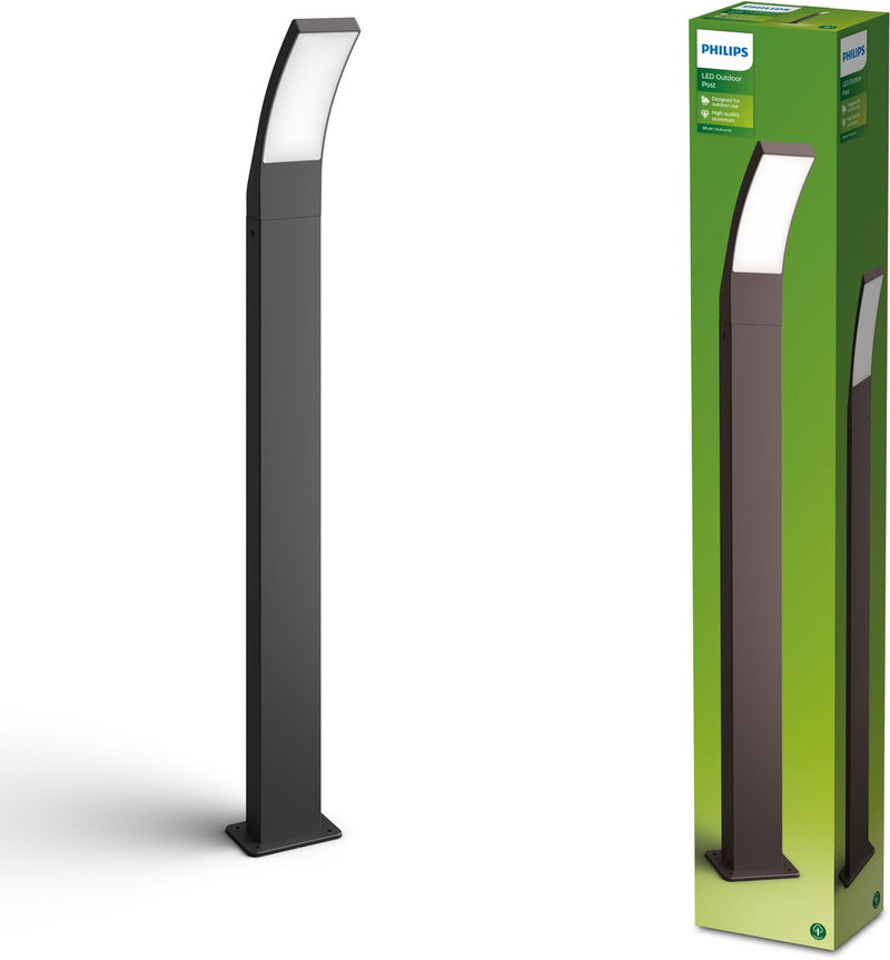 Philips led splay post anthracite 12w 27k hv