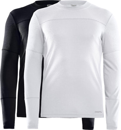 Craft - core 2-pack baselayer - thermoshirt - zwart wit - heren - m