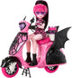 Mattel monster high draculaura-pop en haar scooter roze