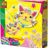 Ses creative - hobby pink - borduren - katten - knutselen meisjes - 4 kleuren - vanaf 6 jaar