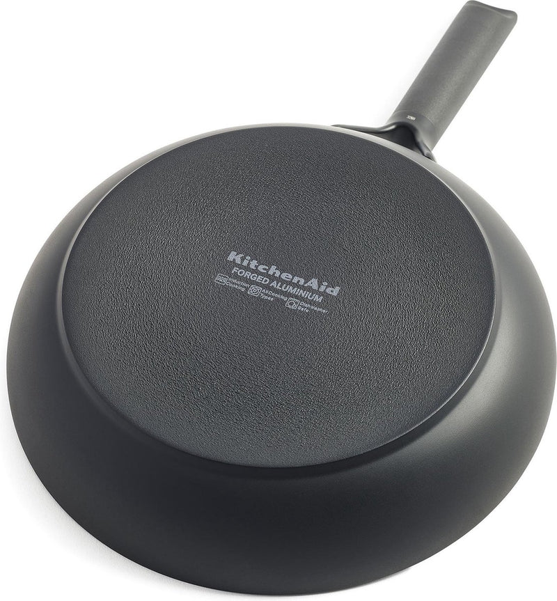 Kitchenaid classic forged aluminium koekenpan ø24cm - zwart - inductie - anti-aanbak