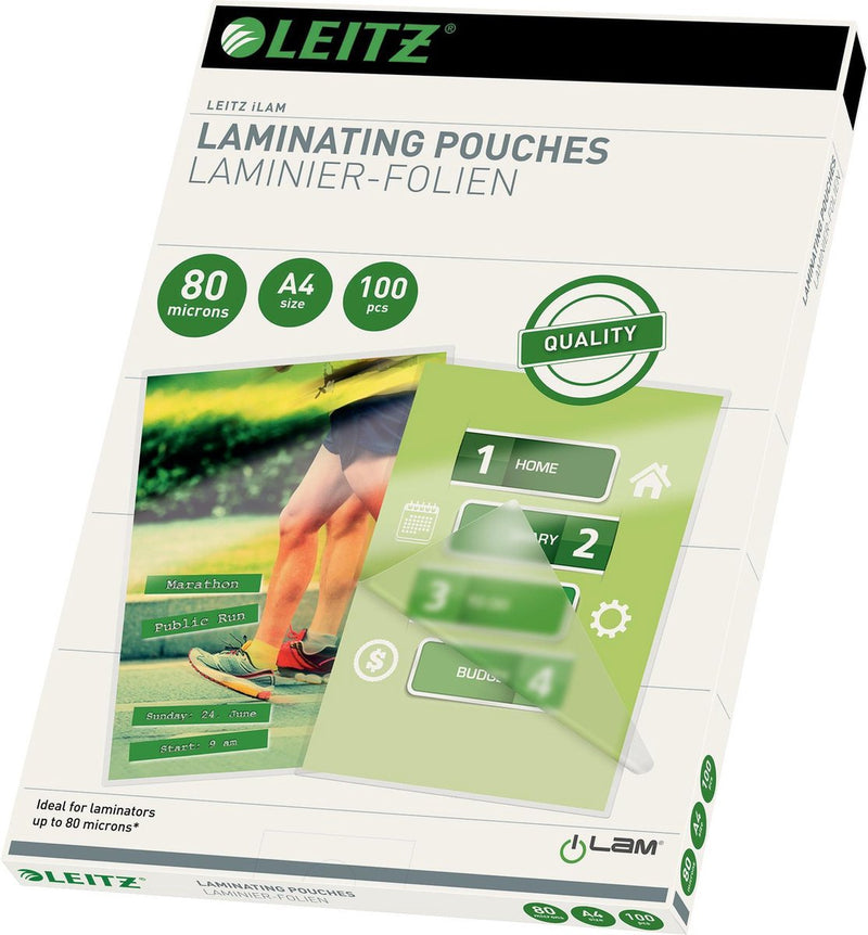 Leitz - lamineerhoezen - a4 - 80 micron - 100 stuks