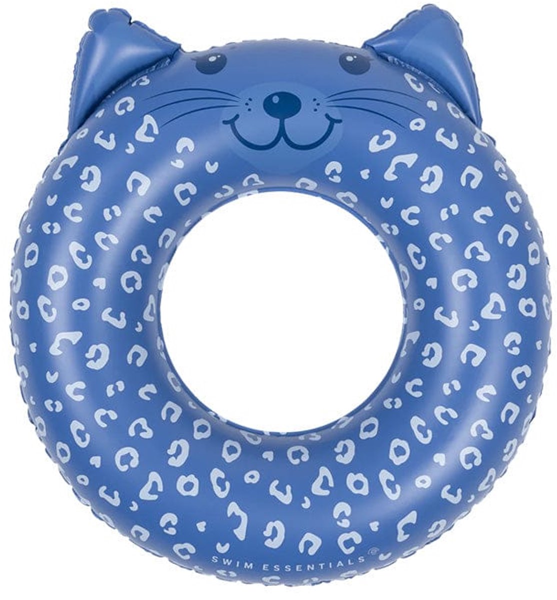 Swim essentials - zwemband - ø55 cm - blauw - luipaardprint - kind