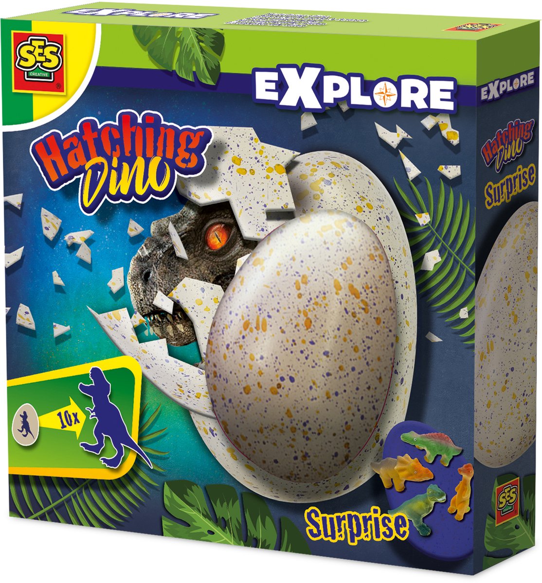 Ses creative - explore - dino uitbroeden - verrassingsei met groeiende dino - dinosaurus speelgoed