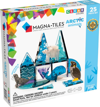 Magna-tiles magna tiles - arctic animals noordpool dieren - magnetisch constructiespeelgoed 25 stuks
