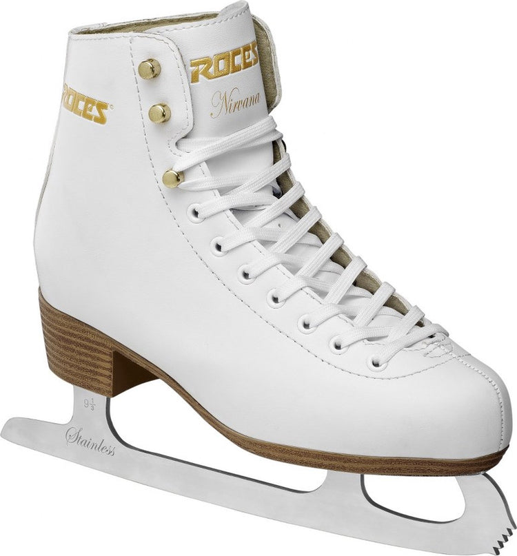Roces - nirvana - kunstschaatsen - schaatsen dames - wit - extra enkelsteun comfort warmvoering - maat eu 42