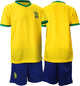 Avento voetbalset supporter - junior - geel blauw groen - 104