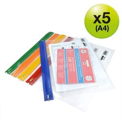 Documentmap met ritssluiting rapesco 1503 a4+ kleurassortiment