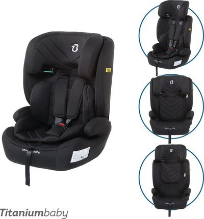 Titanium baby titaniumbaby autostoel niklas i-size (r129) - zwart