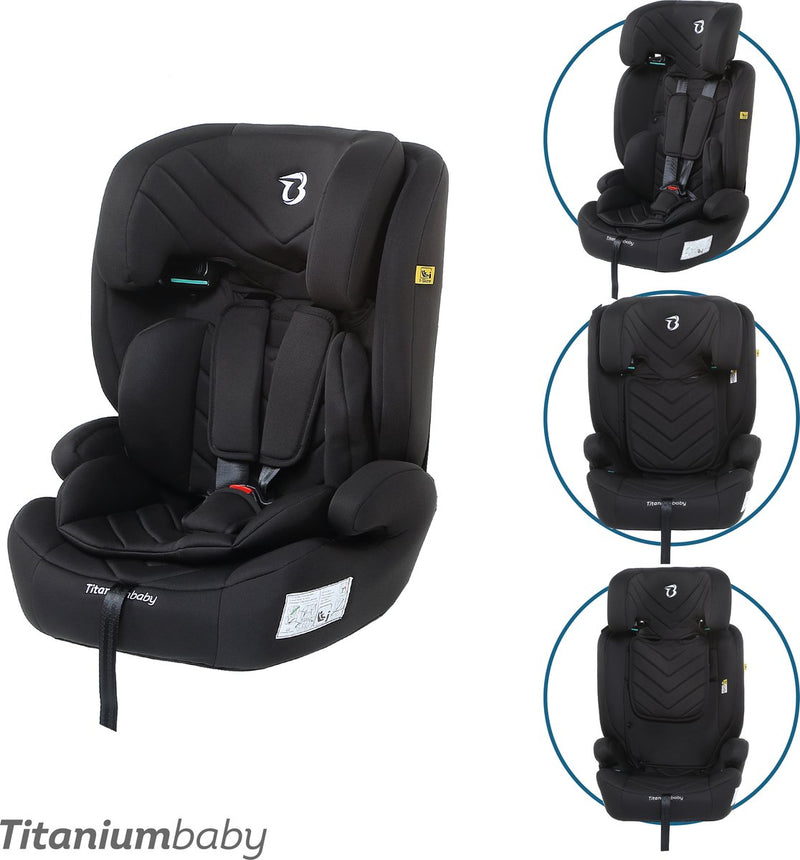 Titanium baby titaniumbaby autostoel niklas i-size (r129) - zwart