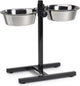 Beeztees standaard - dinerset hond - zwart - 25 cm