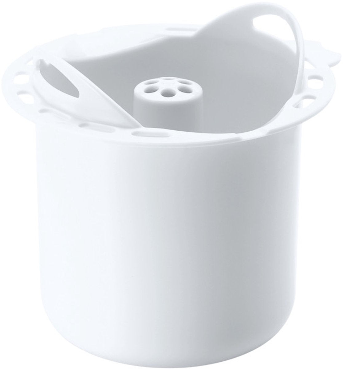 Béaba rijst- en pastakoker voor babycook - accessoire om granen, deegwaren, griesmeel en linzen te stomen - bereid zetmeel en groenten tegelijk - capaciteit van 300 g voor babyporties - past op solo, duo en plus - wit