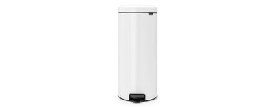 Brabantia pedaalemmer newicon 30 ltr wit met kunststof binnenemmer