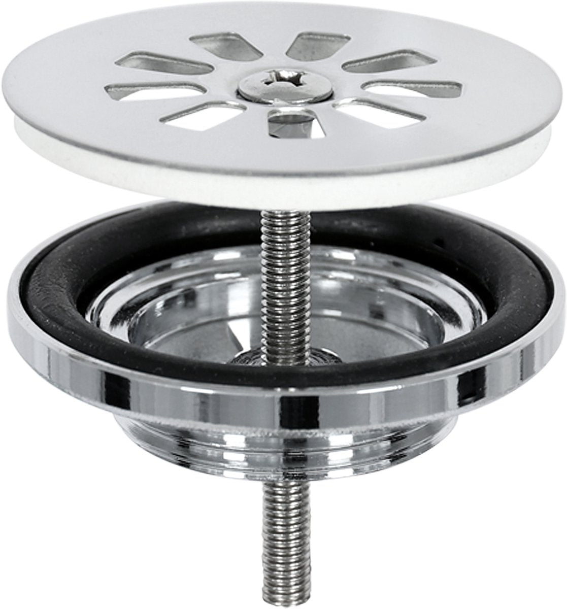 Differnz afvoerplug - chroom